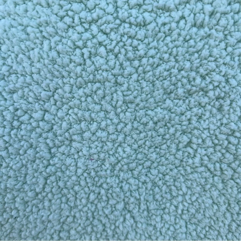 Little Giraffe Mint Green Chenille Baby Blanket Polka Dot Satin Trim 31x37 GUC